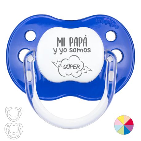 Chupete Divertido Mi Papá y Yo somos Súper