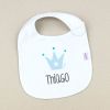 Bib Personalized Name + Crown  +3M