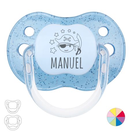 Chupete Personalizado Nombre + Pirata