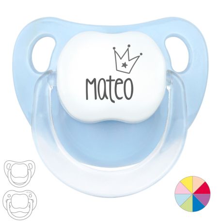 Chupete Personalizado  Nombre + Corona