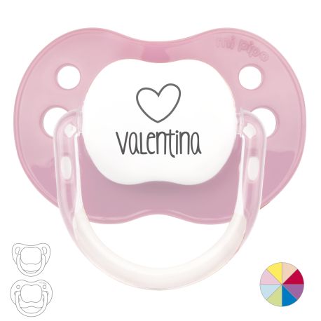 Chupete  Personalizado Nombre + Corazón