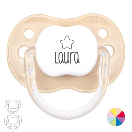 Chupete  Personalizado Nombre + Estrella