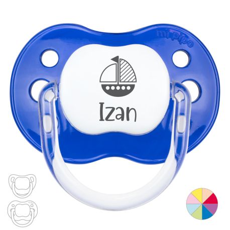 Chupete Personalizado Nombre + Barco