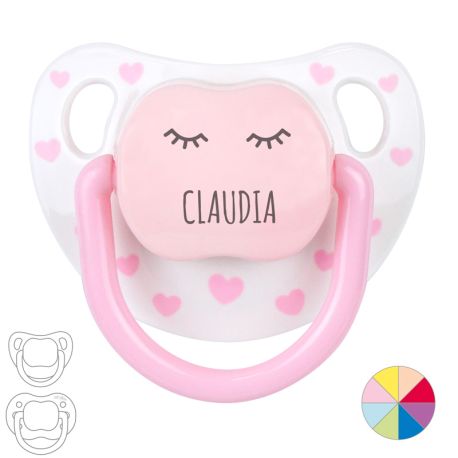 Chupete Personalizado Nombre + Pestañas