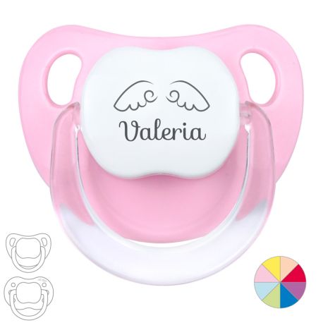 Chupete Personalizado Nombre + Alas