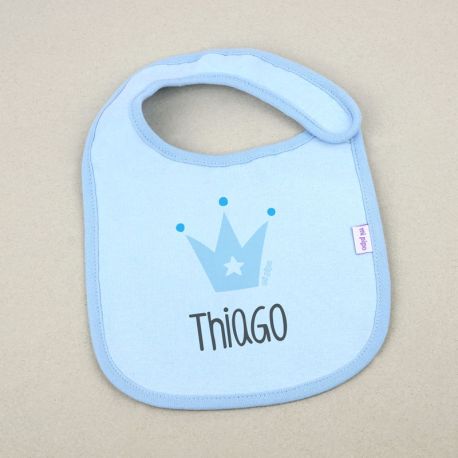 Bib Personalized Name + Crown  +3M