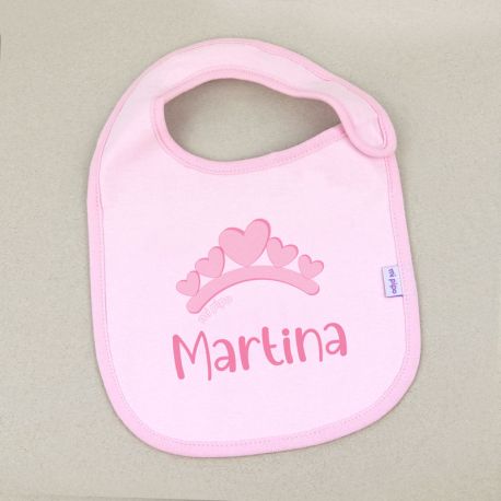 Bib Personalized Name + Crown   +3M