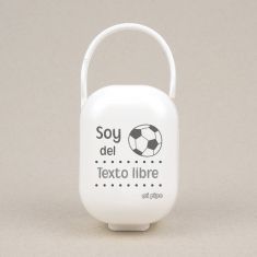 Cajita Portachupetes Divertida Soy del (texto libre)