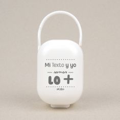 Cajita Portachupetes Divertida Mi (texto libre) y yo somos lo +