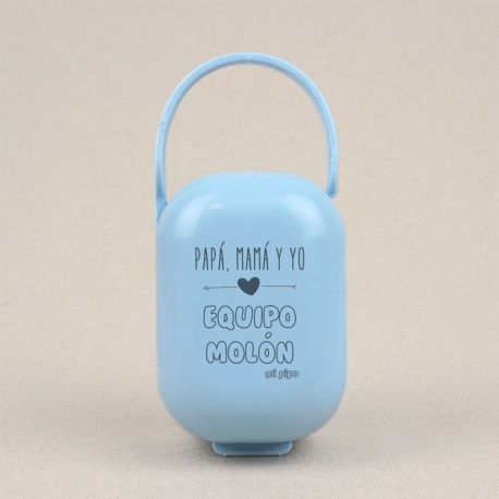 Cajita Portachupetes Divertida Papá, Mamá y Yo, equipo molón