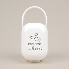 Cajita Portachupetes Divertida Cómeme a Besos