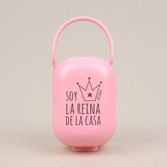 Cajita Portachupetes  Divertida Soy la Reina de la Casa