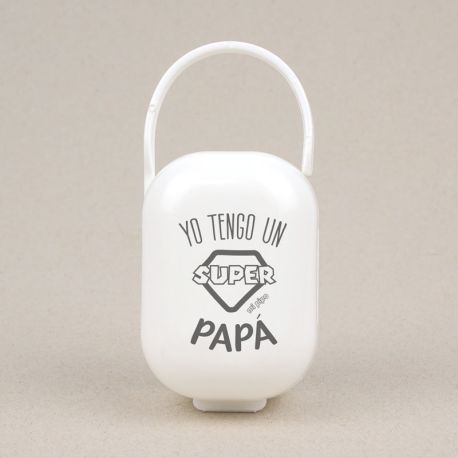 Cajita Portachupetes Divertida Yo tengo un súper Papá