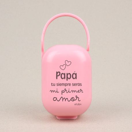 Cajita Portachupetes Divertida Papá tu siempre serás mi primer amor