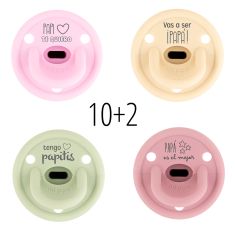 Baby Pacifier My Dad is Great Pink Pastel