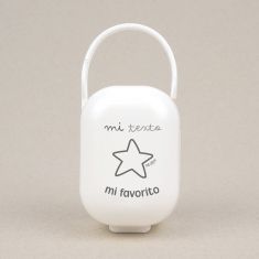 Cajita Portachupetes Divertida Mi (texto libre) mi favorito