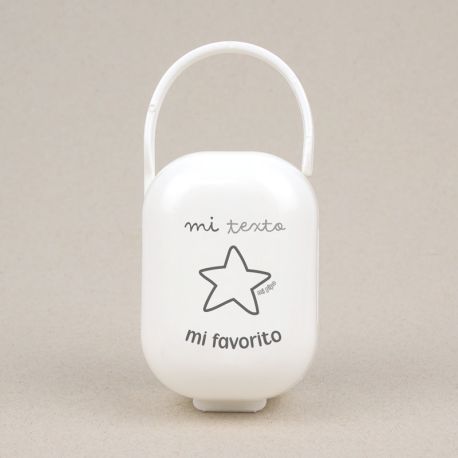 Cajita Portachupetes Divertida Mi (texto libre) mi favorito