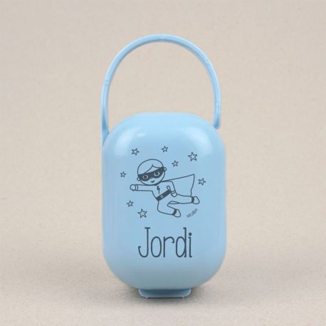 Cajita Portachupetes Nombre + Superman