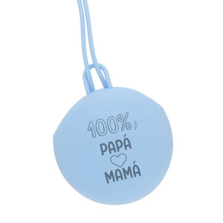 Portachupetes Gummy Divertido 100% Papa & Mamá, elige color