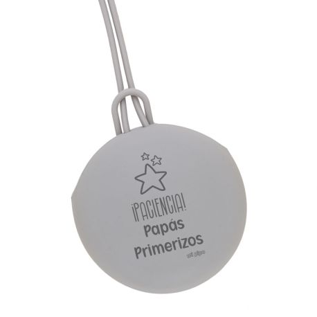 Portachupetes Gummy Divertido Paciencia, papás primerizos, elige color