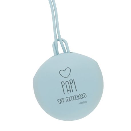 Portachupetes Gummy Divertido Papi te quiero, elige color