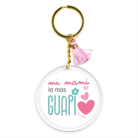 Keychain Simple Shape Star Blue Personalized 