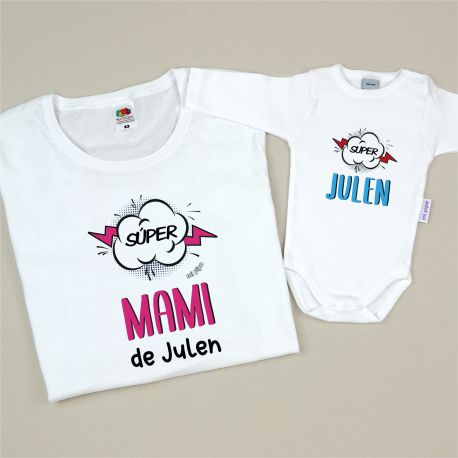 Babidu Body Basic Funny I Love Mommy with Pink Star