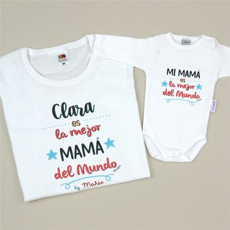 Babidu Body Basic Funny I Love Mommy with Pink Star