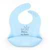 Blue rubber personalized Bib