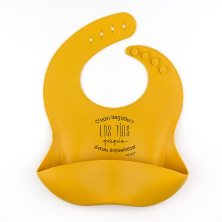 Blue rubber personalized Bib