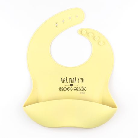 Blue rubber personalized Bib
