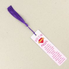 Marcapáginas Personalizado (nombre) es una súper Profe rosa (texto alumnos)