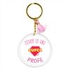 Keychain Simple Shape Star Blue Personalized 