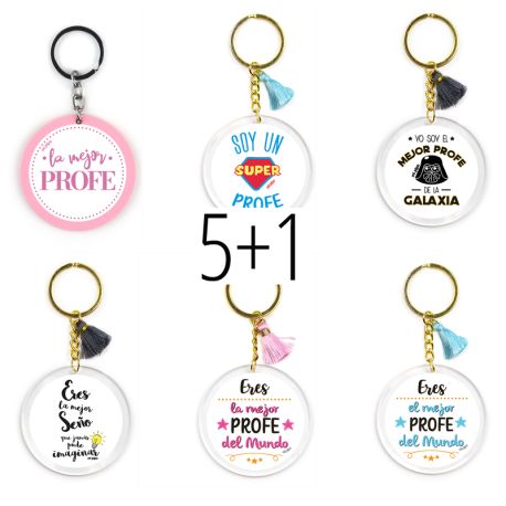PROMO Llaveros Colección Profes, compra 5 y te regalamos 1