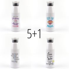 PROMO Botella Aluminio especial Profes, compra 5 y te regalamos 1