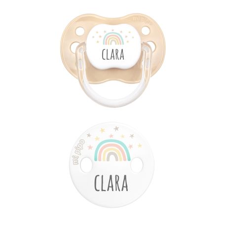 Denim Duo Baby Deco personalized Pacifier and Clip chain Pack