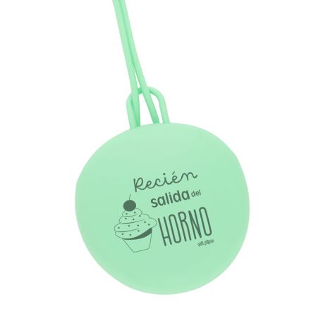 Portachupetes Gummy Divertido Recién salida del horno, elige color