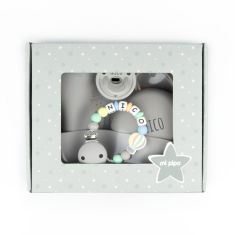 Cajita Gummy Globo Gris personalizada