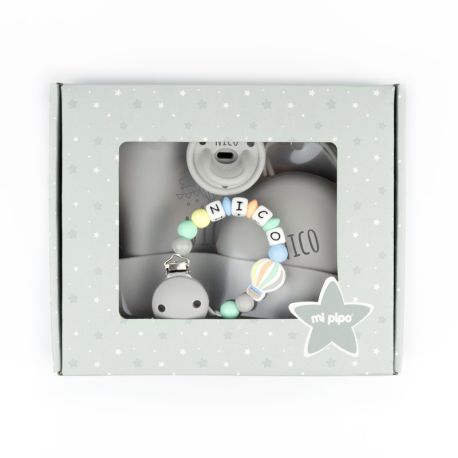 Cajita Gummy Globo Gris personalizada