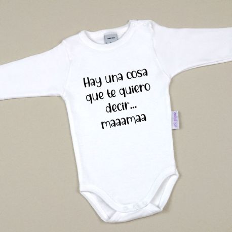 Babidu Body Basic Funny I Love Mommy with Pink Star