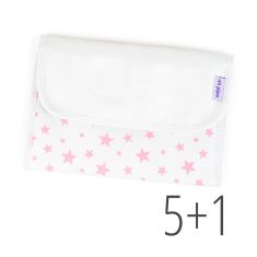 PROMO Portadocumentos estrellas rosa no personalizado, compra 5 y te regalamos 1