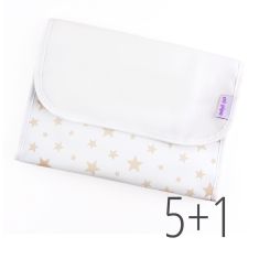 PROMO Portadocumentos estrellas beige no personalizado, compra 5 y te regalamos 1