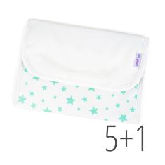 PROMO Portadocumentos estrellas menta no personalizado, compra 5 y te regalamos 1