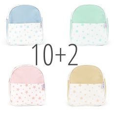 PROMO Mochilas Estrellas no personalizadas, elige modelo, compra 10 y te regalamos 2