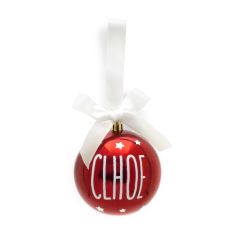 Bola Lazo Navidad Rojo personalizada
