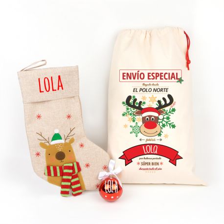 Cajita Navidad Body + Chupete Divertido Papá Noel, no te lleves mi chupete