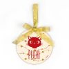 Bola Navidad MADERA Guirnalda Estrellas, Gatito personalizada