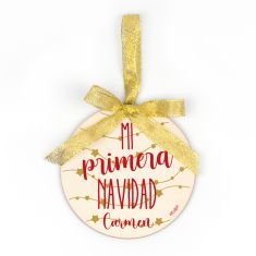 Bola de Navidad de metacrilato Papa Noel