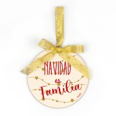 Bola de Navidad de metacrilato Papa Noel