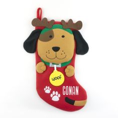 Calcetín Navidad Perrito personalizado